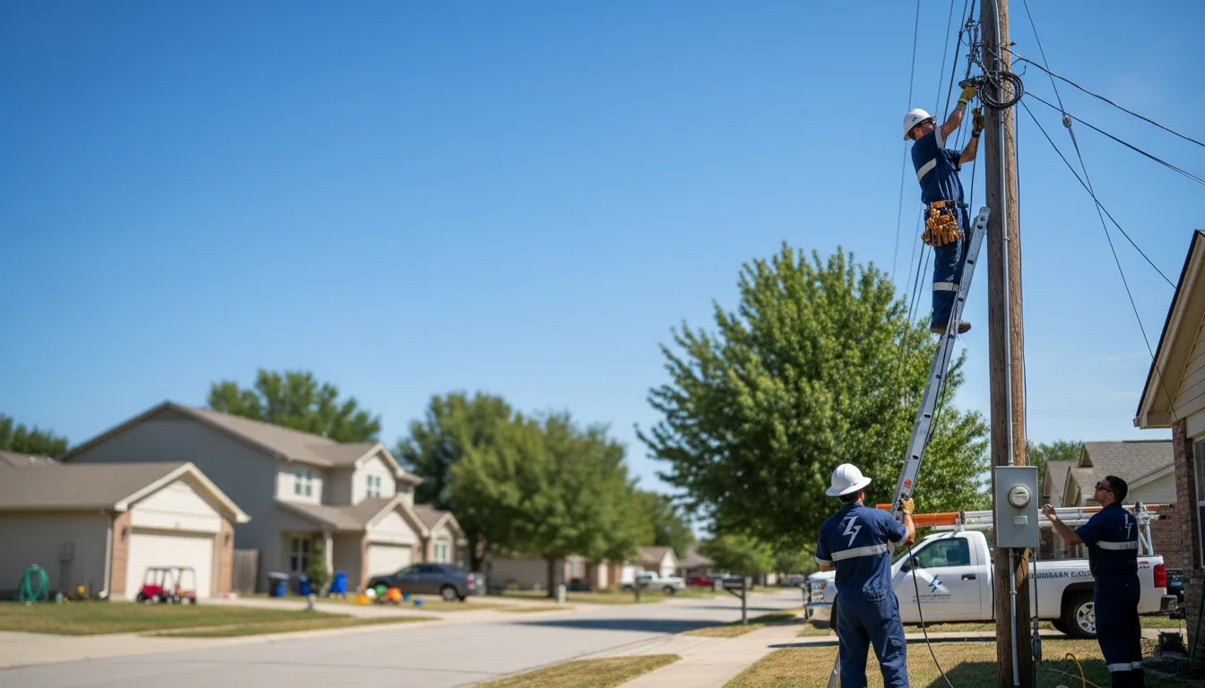Residential electrician providing installation services in Clune, PA